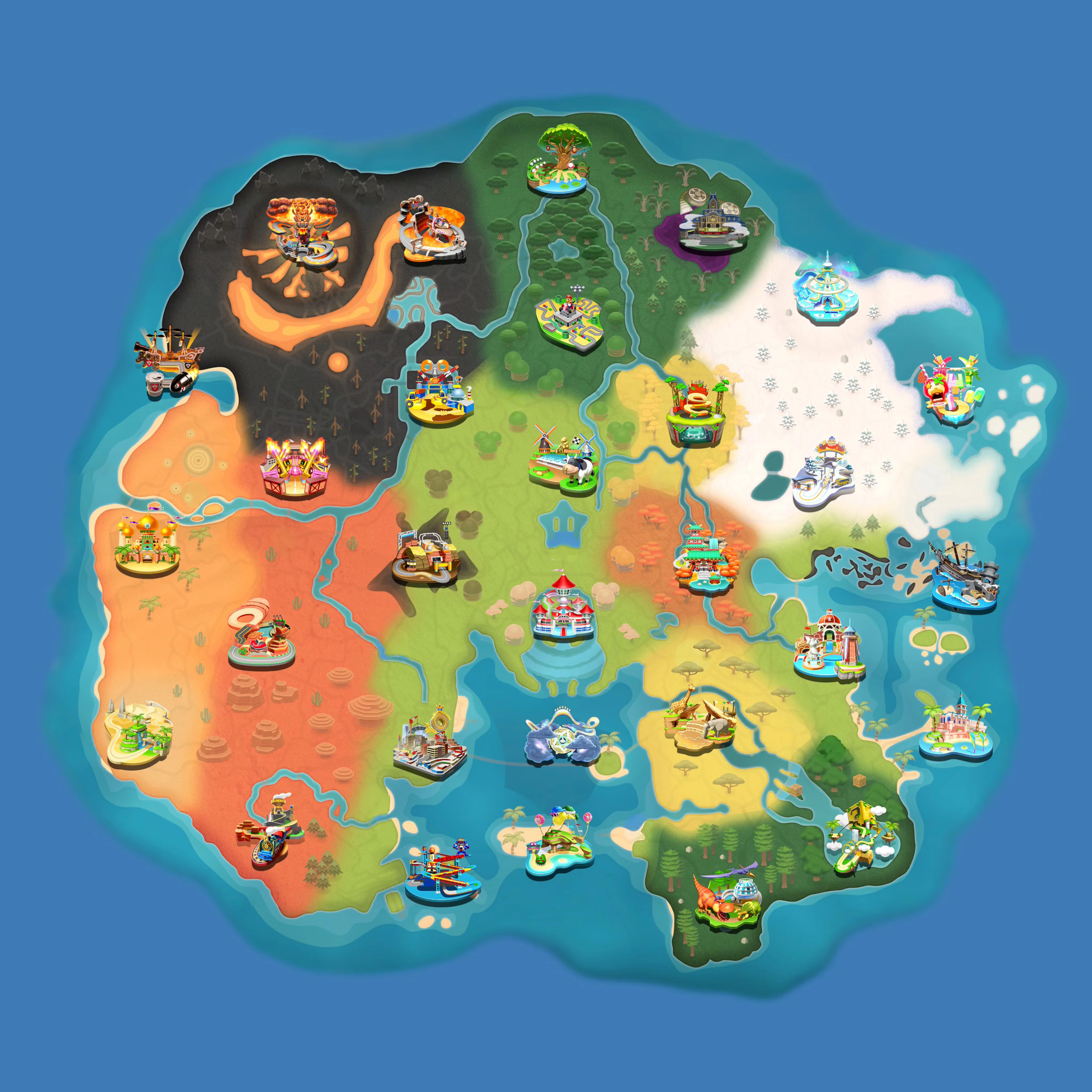 Mario Kart World Map